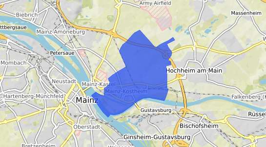 Bodenrichtwertkarte Mainz Kostheim